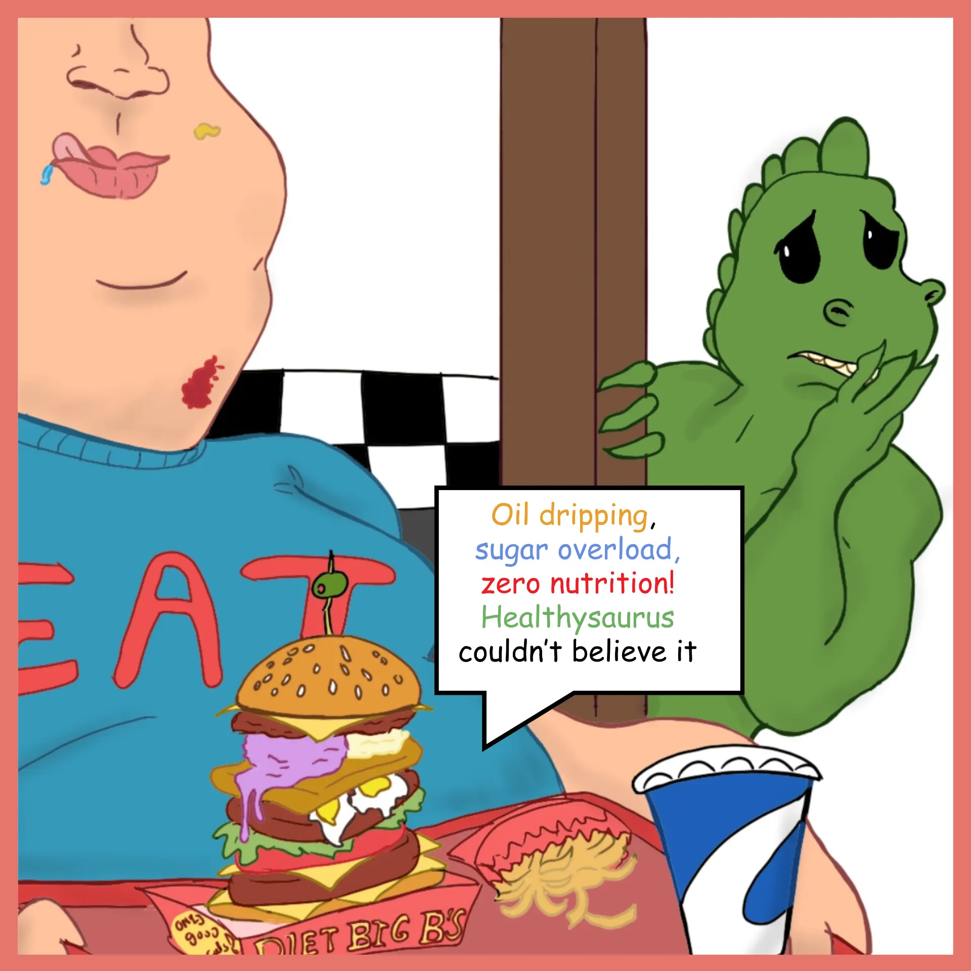 Healthysaurus comic panel 6